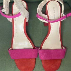 Calvin Klein Sandels Hot Pink & Red - image 1